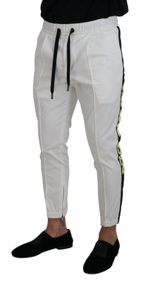 Thumbnail for White Cotton DG Logo Jogger Pants