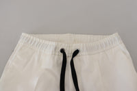 Thumbnail for White Cotton DG Logo Jogger Pants