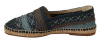 Thumbnail for Elegant Woven Leather Espadrilles