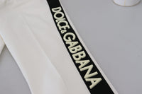 Thumbnail for White Cotton DG Logo Jogger Pants