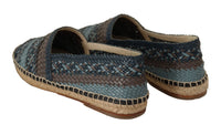 Thumbnail for Elegant Woven Leather Espadrilles