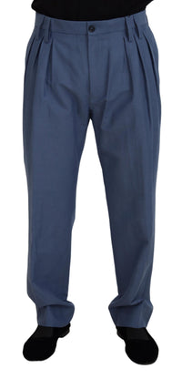 Thumbnail for Blue Linen Chino Men Formal Pants