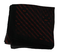 Thumbnail for Elegant Silk Scarf Bandana Hat in Black Orange