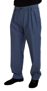 Thumbnail for Blue Linen Chino Men Formal Pants