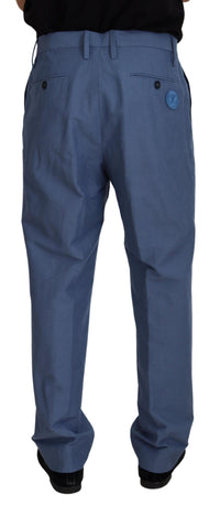 Thumbnail for Blue Linen Chino Men Formal Pants