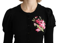 Thumbnail for Elegant Floral Embroidered Wool Cardigan