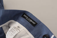 Thumbnail for Blue Linen Chino Men Formal Pants