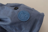 Thumbnail for Blue Linen Chino Men Formal Pants