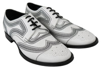 Thumbnail for Elegant White Leather Derby Shoes