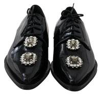 Thumbnail for Crystal Embellished Derby Dress Shoes