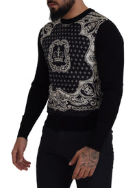 Thumbnail for Elegant Wool Silk Blend Crewneck Sweater