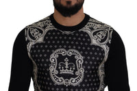 Thumbnail for Elegant Wool Silk Blend Crewneck Sweater