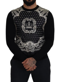 Thumbnail for Elegant Wool Silk Blend Crewneck Sweater
