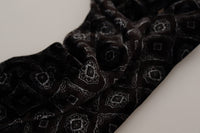 Thumbnail for Brown Velvet Geometric Shawl Fringe Neck Wrap Scarf