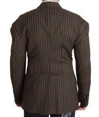 Thumbnail for Multicolor Striped Double Breasted Blazer