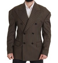 Thumbnail for Multicolor Striped Double Breasted Blazer