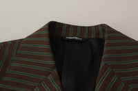 Thumbnail for Multicolor Striped Double Breasted Blazer