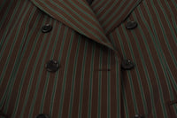 Thumbnail for Multicolor Striped Double Breasted Blazer