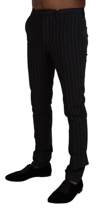 Thumbnail for Elegant Striped Viscose Dress Pants for Men