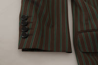 Thumbnail for Multicolor Striped Double Breasted Blazer