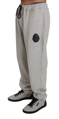 Thumbnail for Elegant Gray Cotton Sweatsuit Ensemble