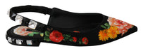 Thumbnail for Elegant Crystal-Embellished Floral Flats