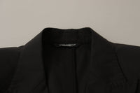 Thumbnail for Elegant Taormina Black Cotton Blazer
