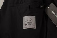 Thumbnail for Elegant Taormina Black Cotton Blazer