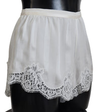 Thumbnail for Elegant White Lace Lingerie Shorts