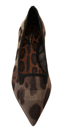 Thumbnail for Elegant Leopard Print Flat Loafers
