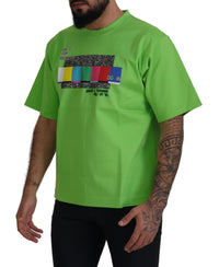 Thumbnail for Chic Green Crewneck Short Sleeve Tee