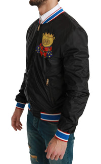 Thumbnail for Elegant Multicolor Motive Bomber Jacket