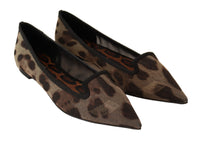 Thumbnail for Elegant Leopard Print Flat Loafers