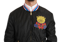 Thumbnail for Elegant Multicolor Motive Bomber Jacket