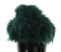 Thumbnail for Green Fur DG Logo Embroidered Cloche Hat