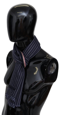 Thumbnail for Elegant Multicolor Wool Scarf with Logo Embroidery