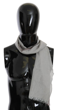 Thumbnail for Elegant Gray Cotton Men's Scarf