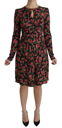 Thumbnail for Floral A-Line Viscose Knee Length Dress