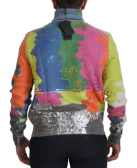 Thumbnail for Multicolor Turtleneck TV Motive Sweater