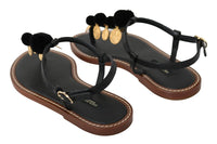 Thumbnail for Pom Pom Flip Flop Ankle Strap Flats