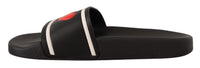 Thumbnail for Elegant Black Leather Slide Sandals for Her