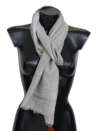 Thumbnail for Elegant Beige Wool Silk Unisex Scarf