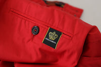 Thumbnail for Elegant Slim Fit Crimson Chinos