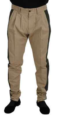 Thumbnail for Brown Black Cotton Chino Men Pants