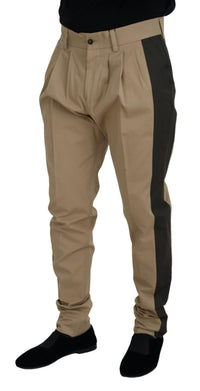 Thumbnail for Brown Black Cotton Chino Men Pants