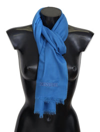 Thumbnail for Elegant Wool Scarf with Signature Embroidery
