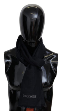 Thumbnail for Elegant Unisex Wool Scarf with Fringes and Logo