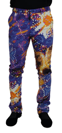 Thumbnail for Multicolor Cotton Luminary Print Denim Jeans