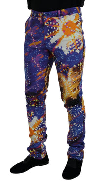 Thumbnail for Multicolor Cotton Luminary Print Denim Jeans