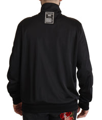 Thumbnail for Black Full Zip Long Sleeve D.N.A Sports Sweater
